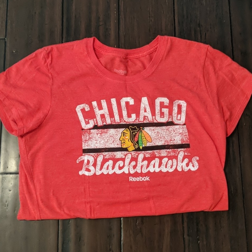 Women's Reebok Chicago Blackhawks Shirt Sz L